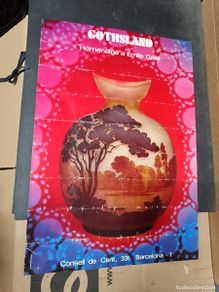 Carteles: ANTIGUO CARTEL, GOTHSLAND, HOMENATGE EMILE GALLE 1980, ARTE, BARCELONA -C4